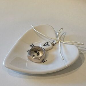 Tiffany & Co. Sterling Silver 925 Cushion Ring Squared Band size 7